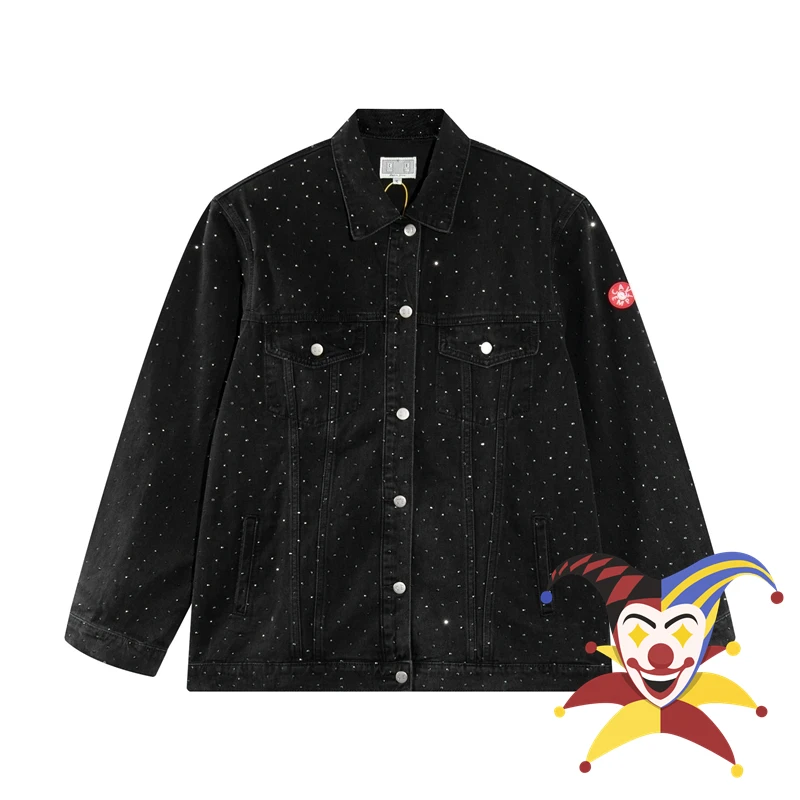 

CAVEMPT CE Denim Diamond Jeans Jacket For Men Women CAV EMPT Denim Retro Vintage Clothing Tops Coat