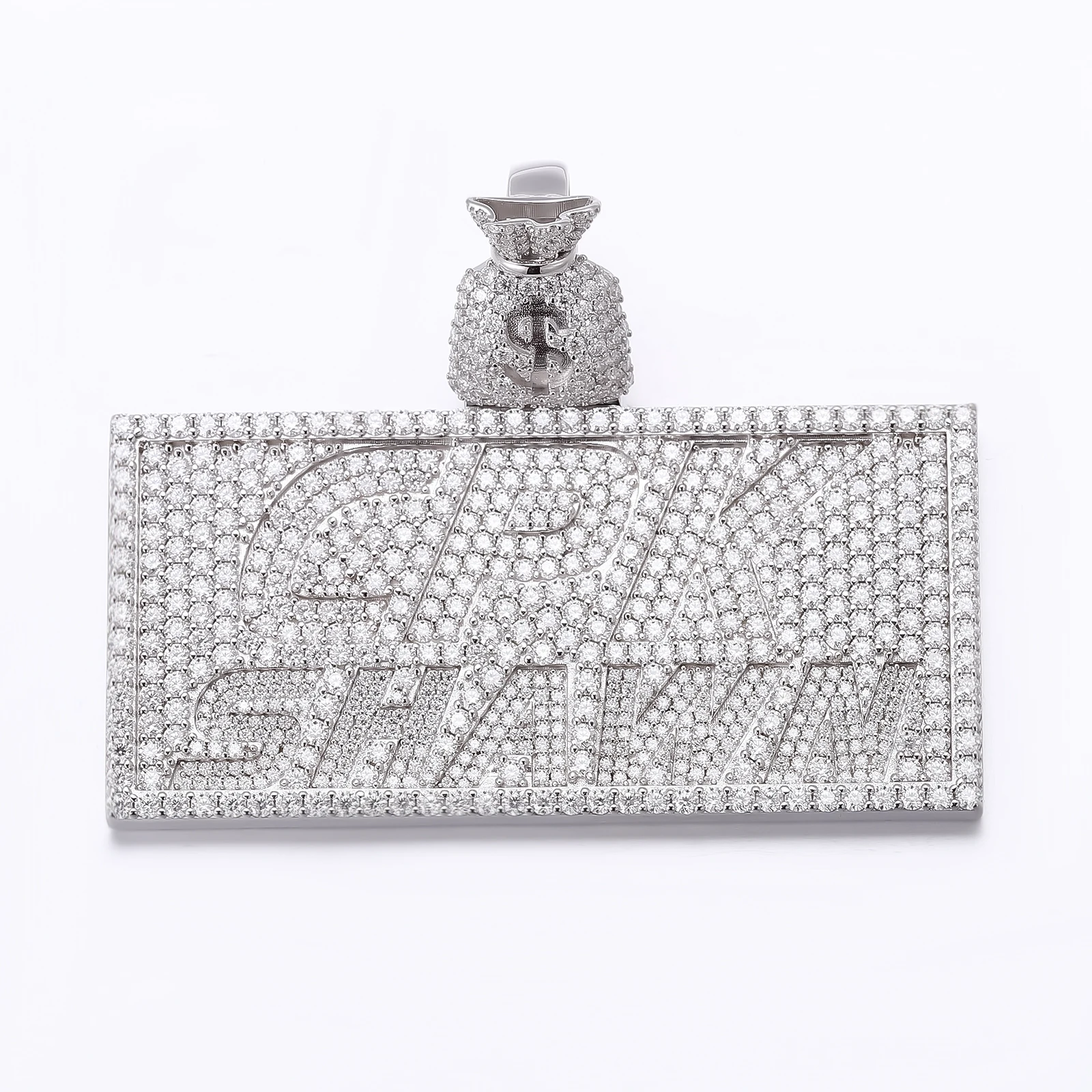 

Provence Hip Hop Pendant for Men Moissanite Round Cut D Color Miami Rock Style Pendant for Women S925 Silver Custom Jewelry