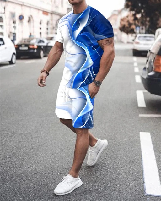 Heren Mode Trainingspak Set Zomer Heren 2 delige Outfit Pak Casual Heren Kleding Oversized Tshirt Jogging Set Met Korte Mouwen AliExpress