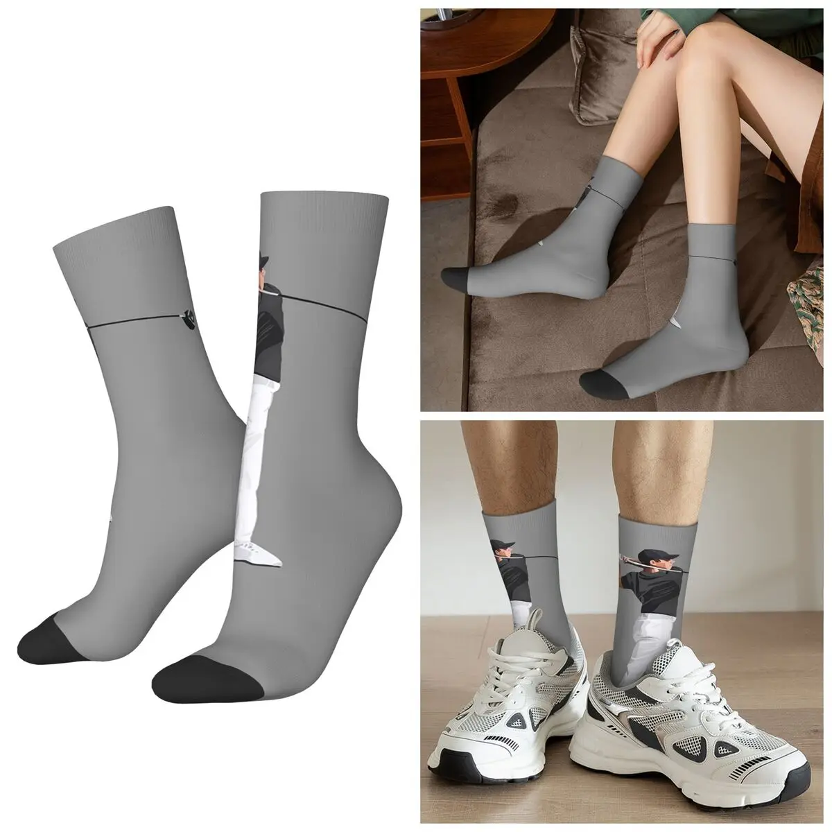 

Всесезонные носки Rory McIlroy, спортивные носки в стиле Харадзюку, мягкие чулки в стиле хип-хоп для мужчин и женщин, рождественские подарки