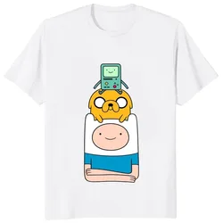Adventure Time Printed Cartoon Graphic Streetwear Fashion T-Shirts Harajuku Clothes Short Sleeve Summer Tee Casual Female Tops