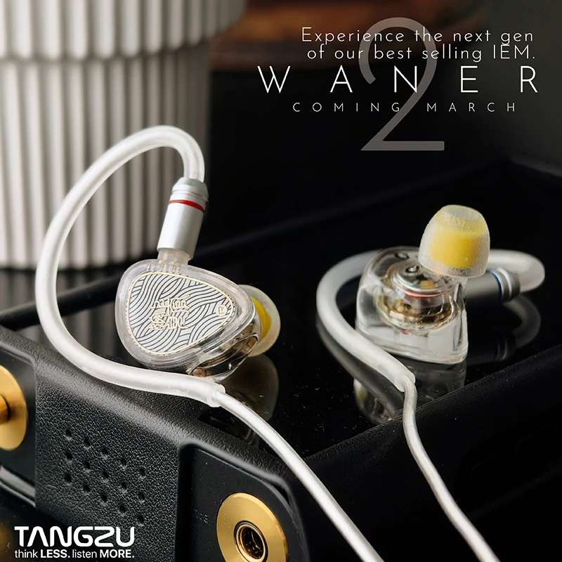 TANGZU WANER2 WANER 2nd Gen HIFI داخل الأذن سماعة أذن سائق ديناميكي عالي الدقة 0.78 مللي متر كابل سلكي قابل للفصل سماعات أذن