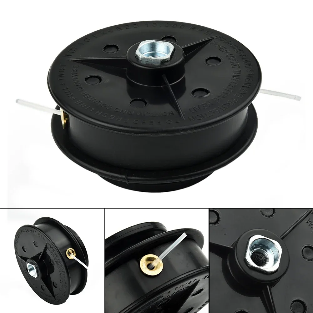 Manual Trimmer Head Plastic Replace Trimmer Universal Dual Line Feed For Brushcutter Head Brand New Convenience