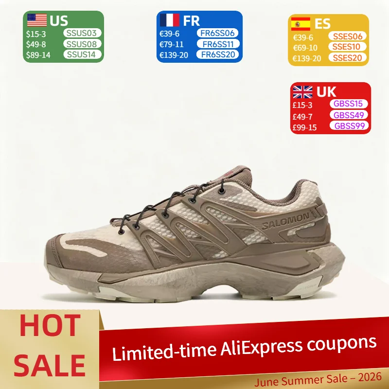 

Salomon XT PU.RE Advanced Retro High-Performance Durable,Cushioned,Breathable Low-Top Running Shoes (Unisex) Letang Brown 492799