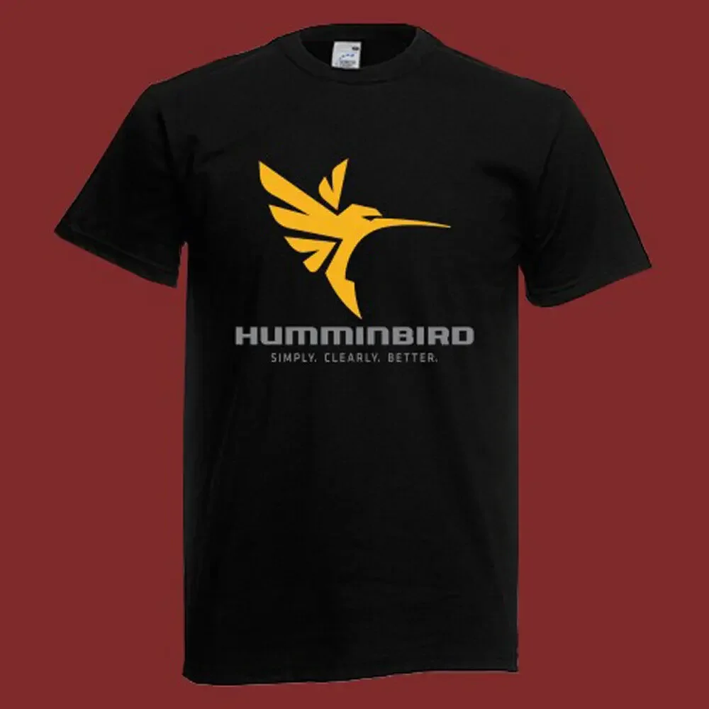 Humminbird Fishing Men's Black T Shirt Size S 5XL