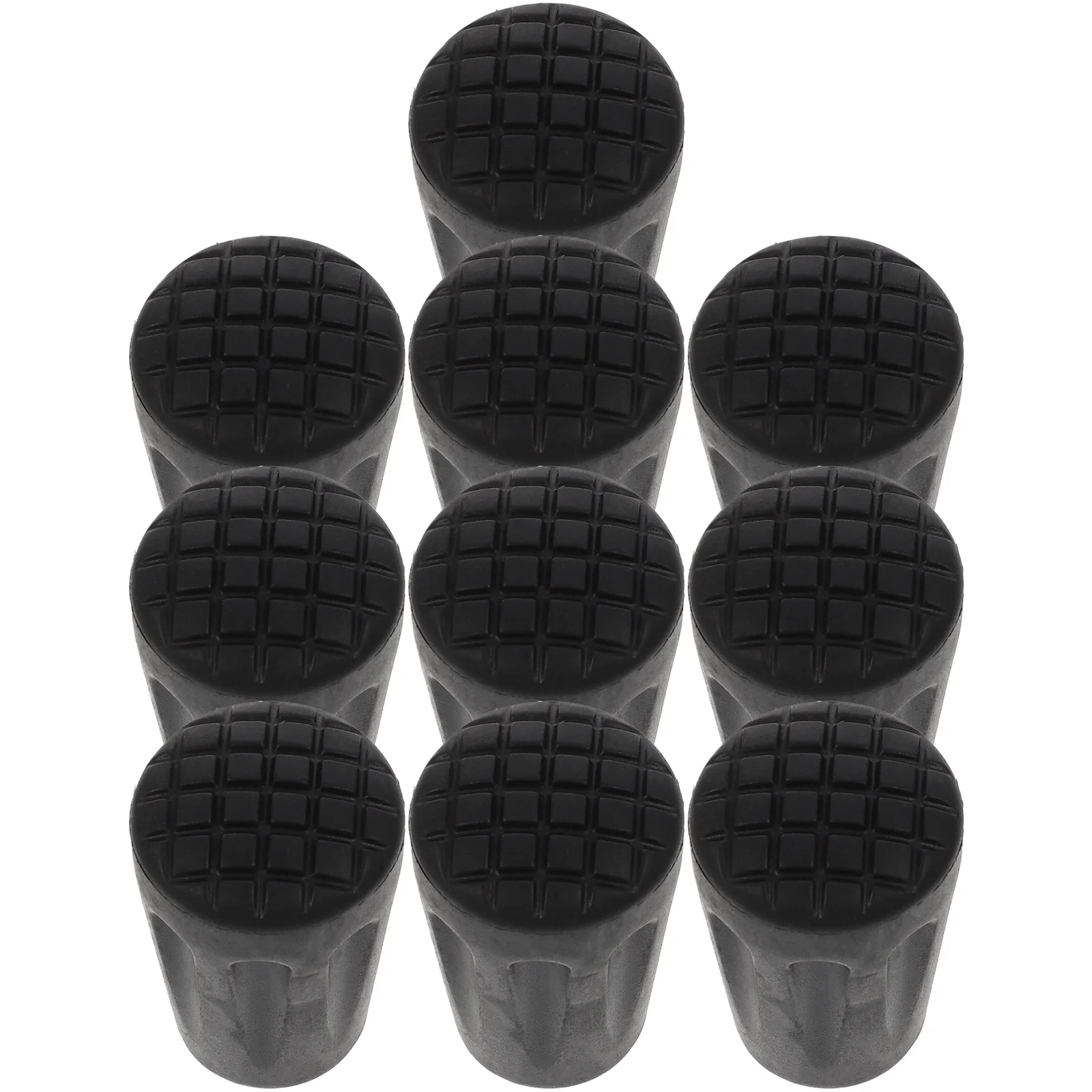10 قطعة المطاط الرحلات القطب نصائح استبدال زلق واقية القطب المضادة للانزلاق قدم وسادة العكاز غطاء للقدم للمشي عصي للمشي #6