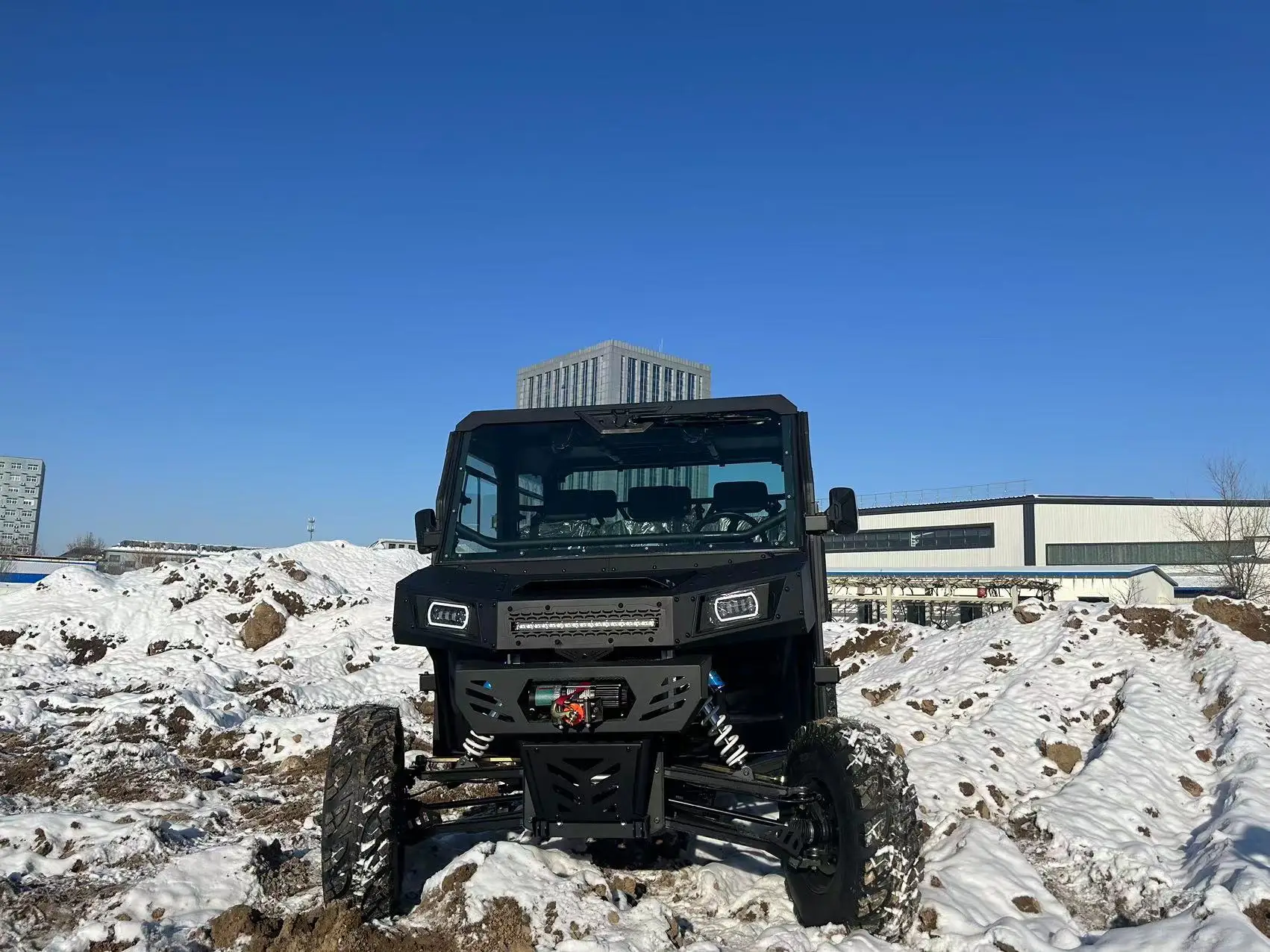 60KW مزرعة ATV CVT المطر المقصورة فائدة ATV البنزين 4x4 1000cc UTV 2 مقعد 6 مقاعد مع التدفئة
