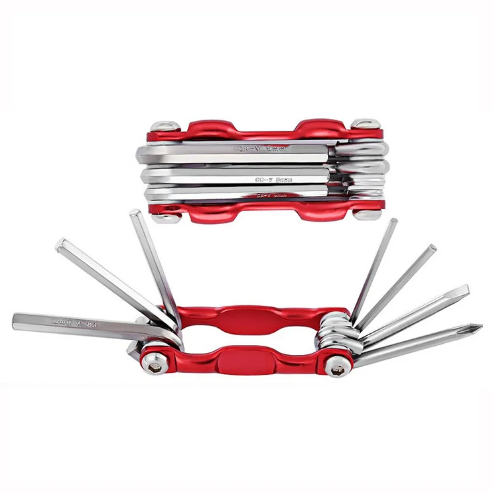 Lightweight Portable 7 in 1 Mountain Bike Cycling Multi Repair Tools Kit Bicycle Repaire Set Spoke Hex Allen Wrench Screwdrivers