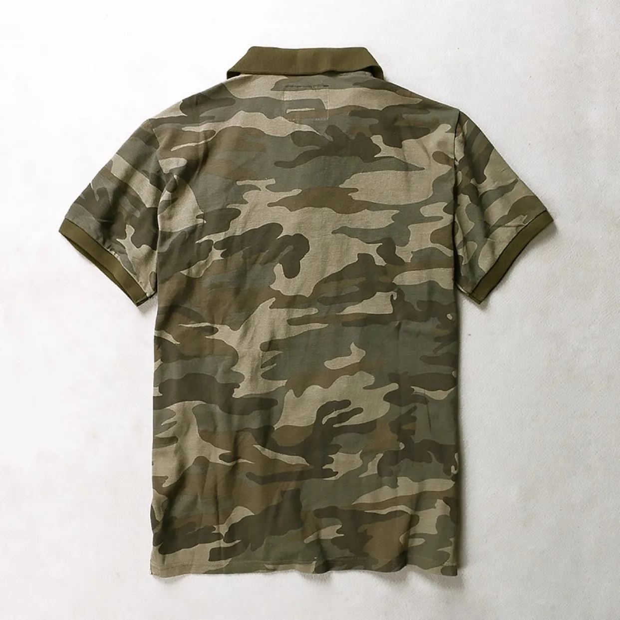 2025 New American Camouflage Short Sleeve  Shirt Men's Fashion Turn Collar T-Shirt Summer Special Forces Half Sleeve Top