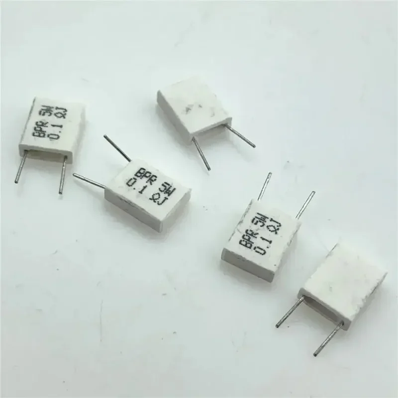 20pcs for 5w Non-inductive Cement Resistor 0.01 0.02 0.05 0.1 0.2 0.22 0.33 0.5 Ohm Resistor