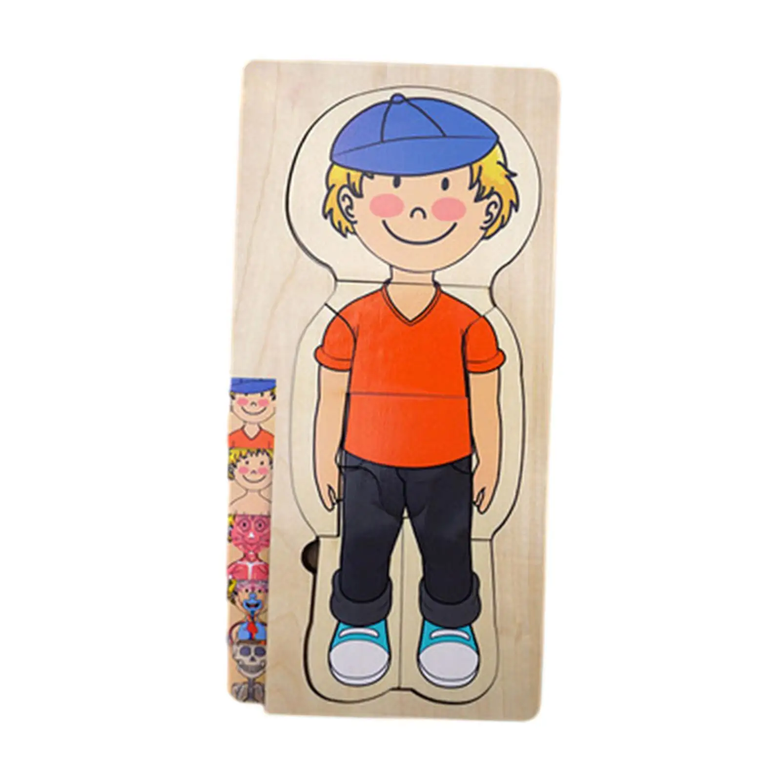 

Wooden Human Body Puzzle Toys, Early Educational Toys, Wooden Puzzle Toys for Kids Baby Boys Holiday Gifts