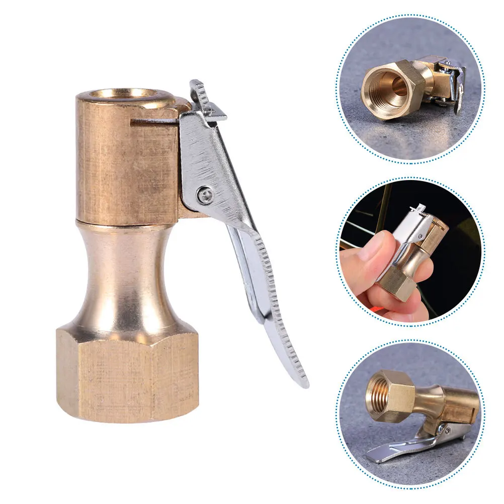 

Locking Tire Air Duty Inflator Nozzle Adapter for Car Truck Bike Air Compressor Attachment Tire Inflator Chuck