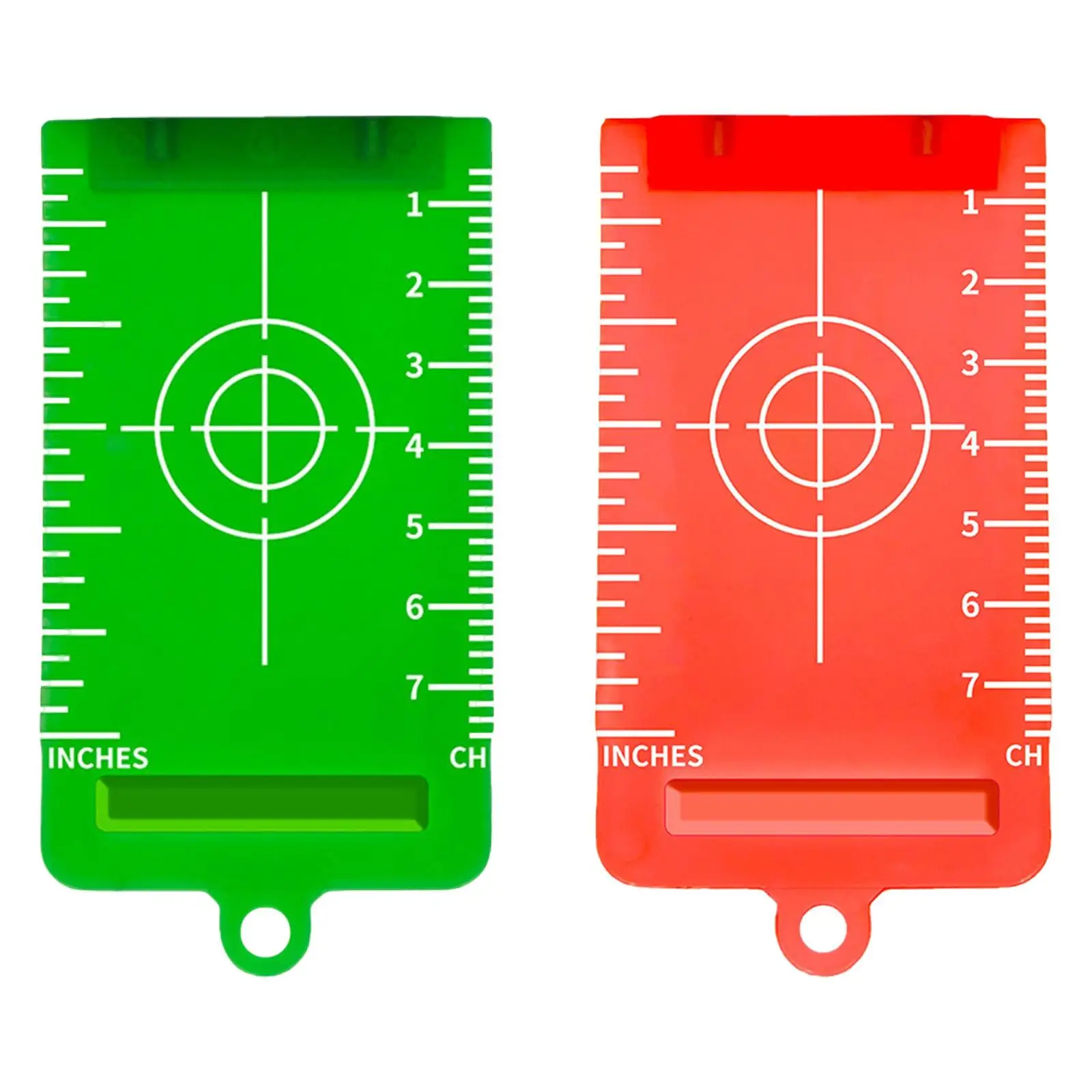 Lightweight Target Card Plate with Clear Metric Imperial Scales Professional Level Measuring Tool for Building Projects