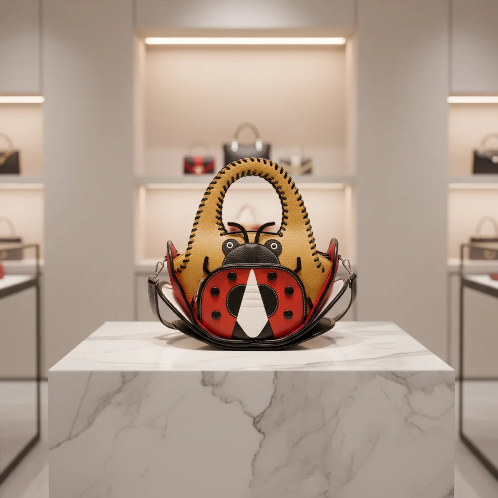 2026 Fashion Contrast Color Women's Large Capacity Handbag Zipper Unique Design butterfly Shape Double Unique Design Women's Bag