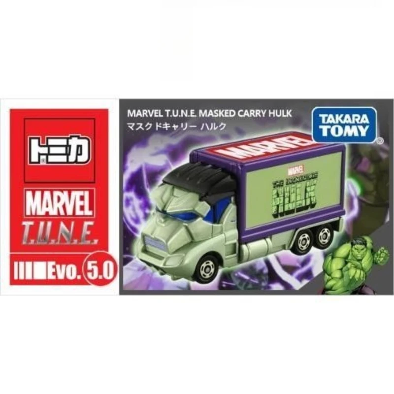 Takara Tomy Tomica Marvel série TUNE personnage de dessin animé modèle de voiture Simulation alliage modèle de voiture jouet garçon cadeau de vacances de noël