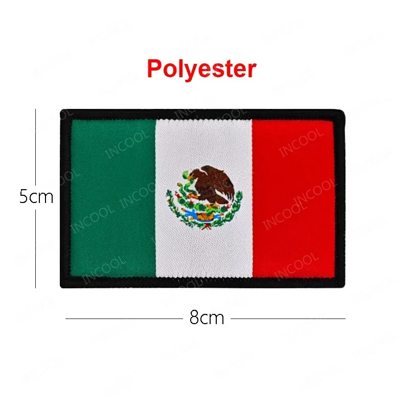 Polyester Woven US France Israel Germany Chile Brazil Peru Mexico Spain UK Italy Australia Canada Flags Patches Appliques Badges