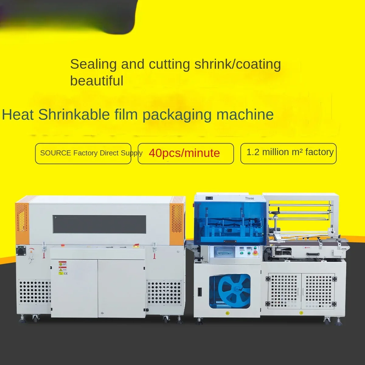 Fully automatic sealing and cutting machine, heat shrink film packaging machine, book tableware, egg gift box, cosmetics outer p