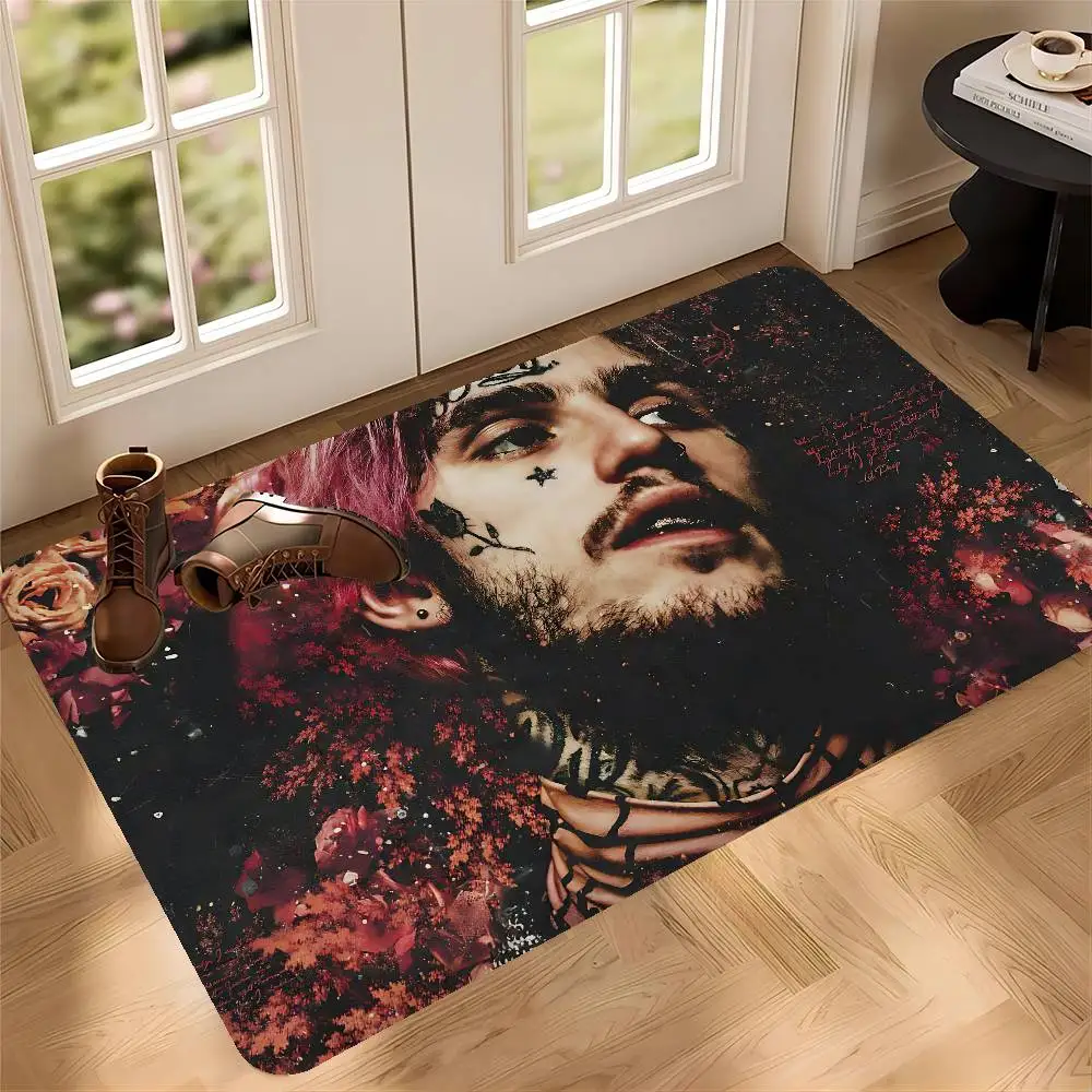 Classic Emo Rapper L-Lil P-Peep Kitchen Mat Kids Room Bedroom Decoration Balcony Anti-Slip Doormat Living Room Alfombra