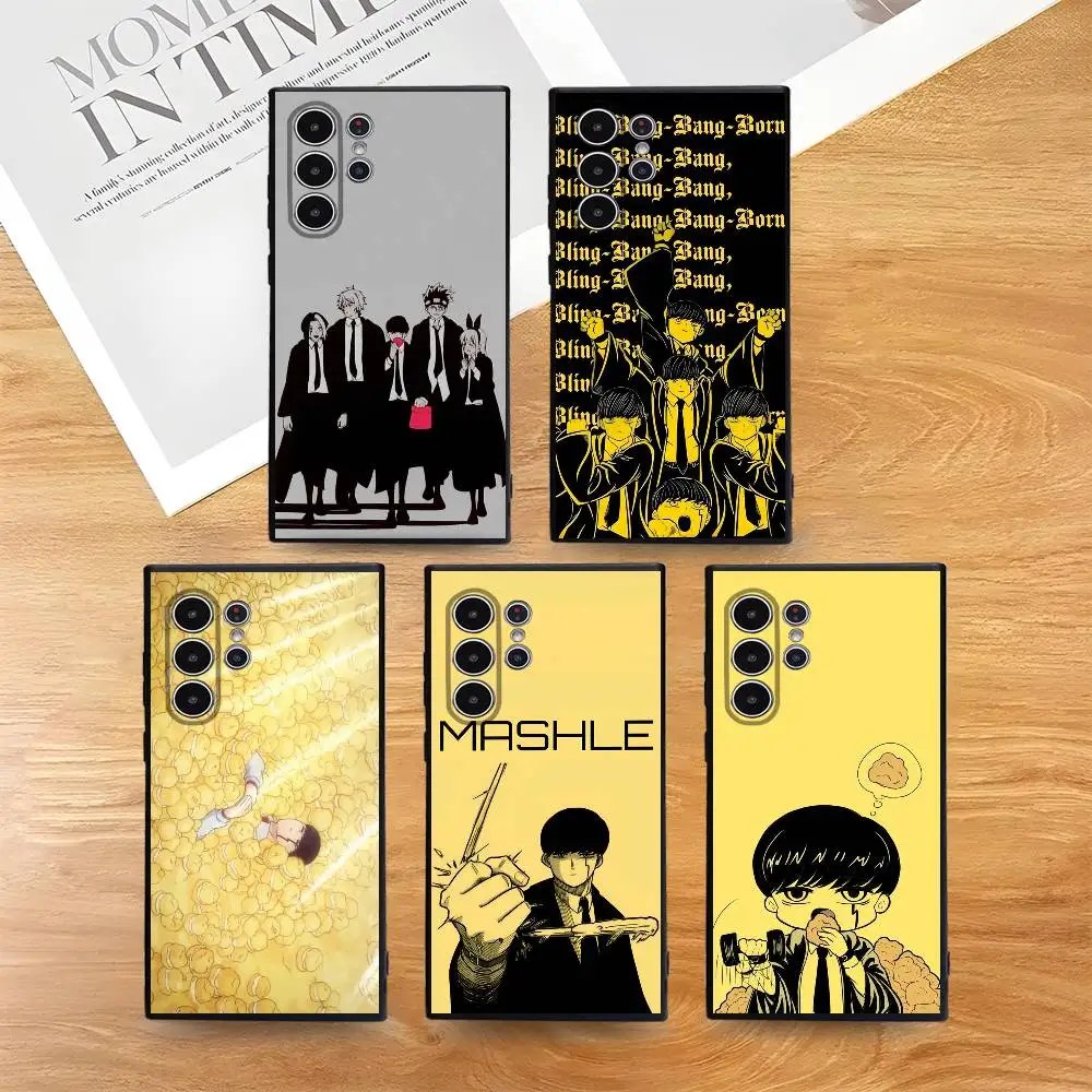 M-MASHLE Anime Phone Case Skin-Friendly Soft TPU Case Compatible With Samsung S21/S22/S23/S24/S25 FE/Plus/Ultra