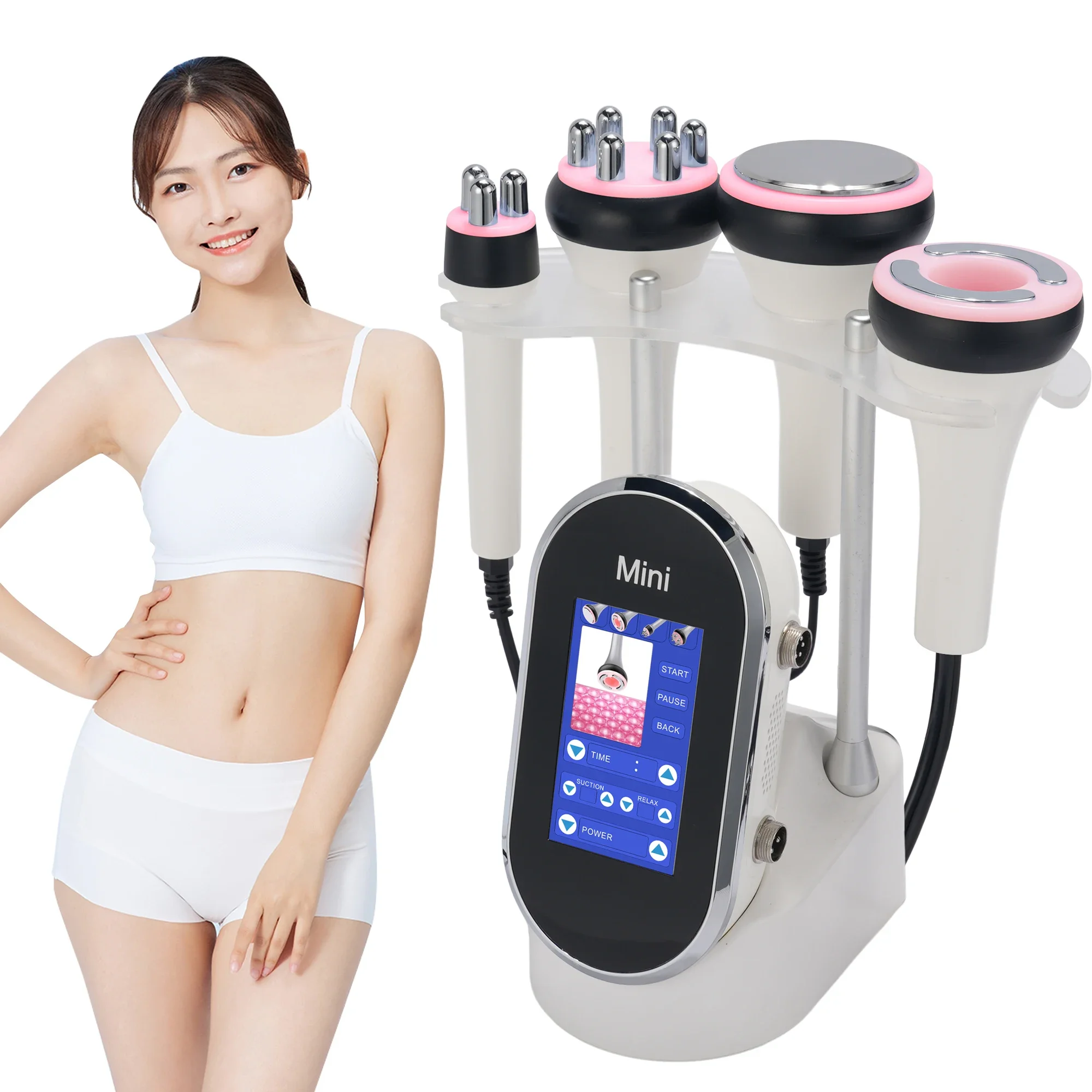 New 4 in 1 Facial Care 40K Cavitation Lipo Slimming Ultrasonic Liposuction Cavitation Machine Skin Tightening Lifting Device