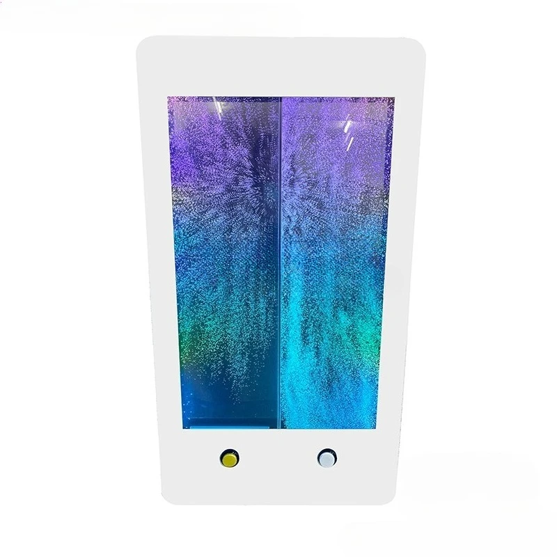 Interactive bubble wall panels engage in sensory play to soothe children with autism and ADHD