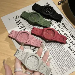 New Luxury Large Dial Steel Strip Women's Watch Fashion Candy Colored Pointer Quartz Watch Fashion Item Reloj Mujer