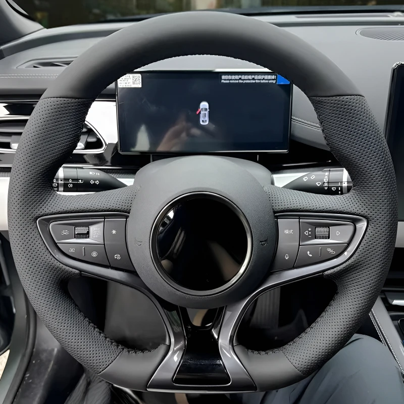 

Для BYD Seagull 25 моделей: Чехол на руль ручной работы, дышащий, износостойкий, противоскользящий, с полным покрытием, модифицированный дизайн.