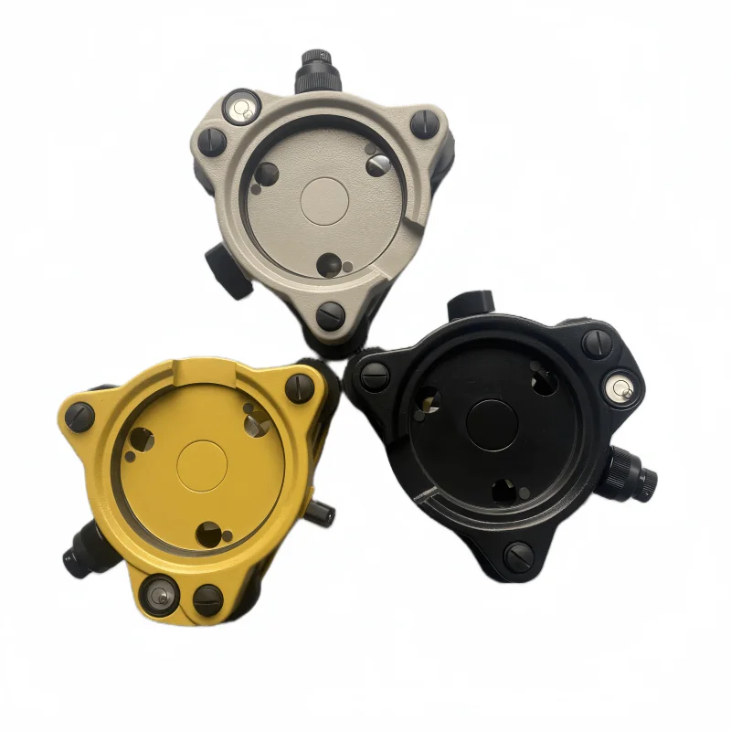 Yellow Gray black Three-Jaw Tribrach Adapter With Optical Plummet For Top-con Sokk-ia Total Station Surveying Instruments GPS