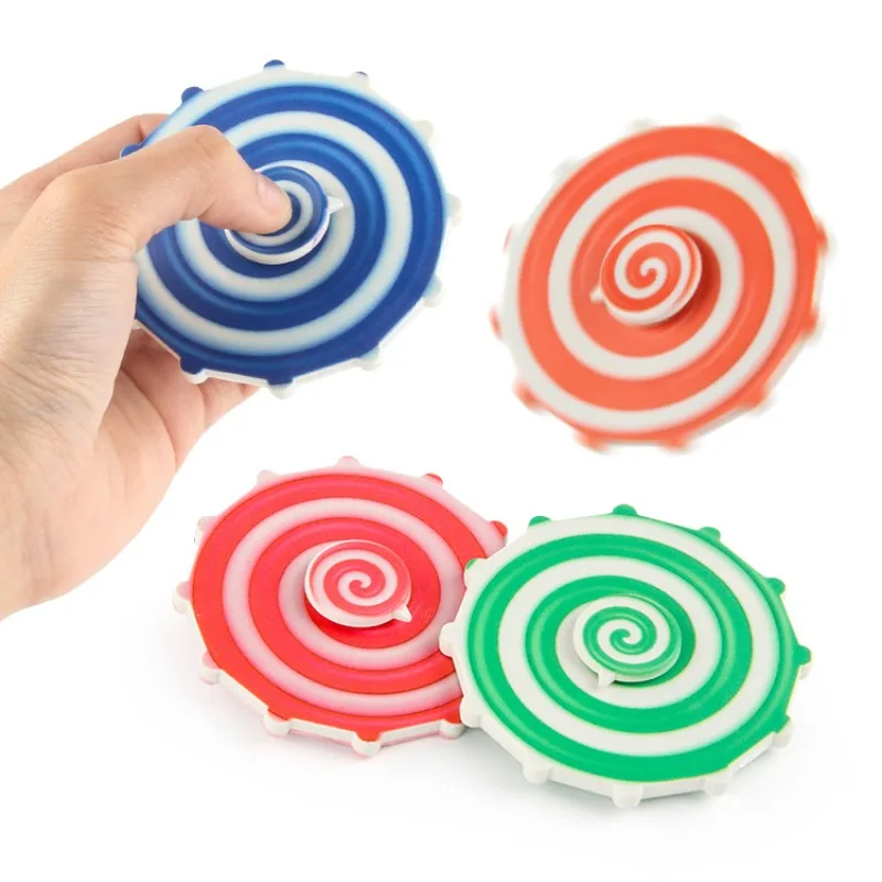 

Double-side Colorful Fingertip Gyro Candy Shape Rotating Top Toys Decompression Toy Anti-Stress Toy Adult Children Toy