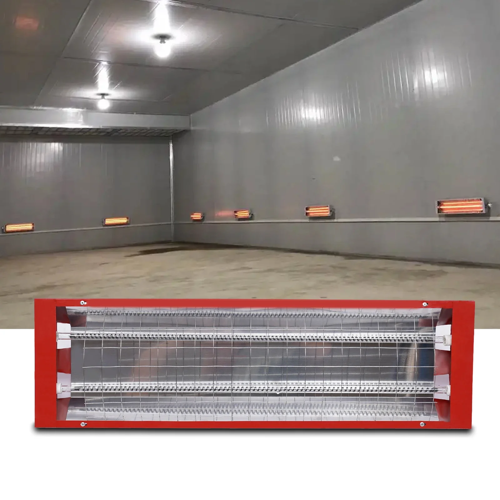 2000W Baking Infrared Paint Curing Lamp, 1 Set of 2pcs Automotive Infrared Curing Lights 110V Body Repair Paint Curing Systems