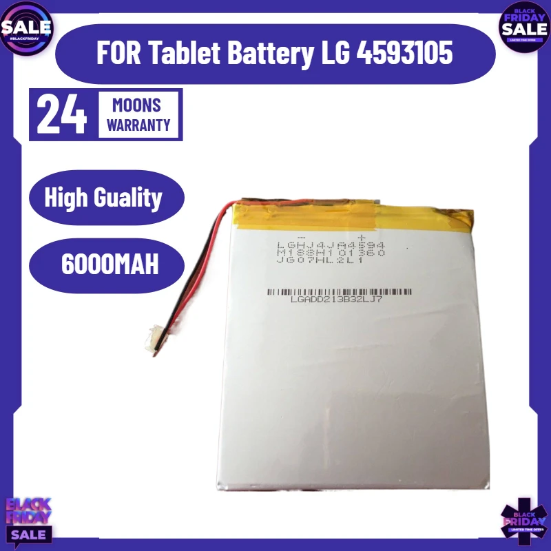P85 FOR Tablet Battery LG 4593105 3.7V 6000MAH Polymer Lithium Battery
