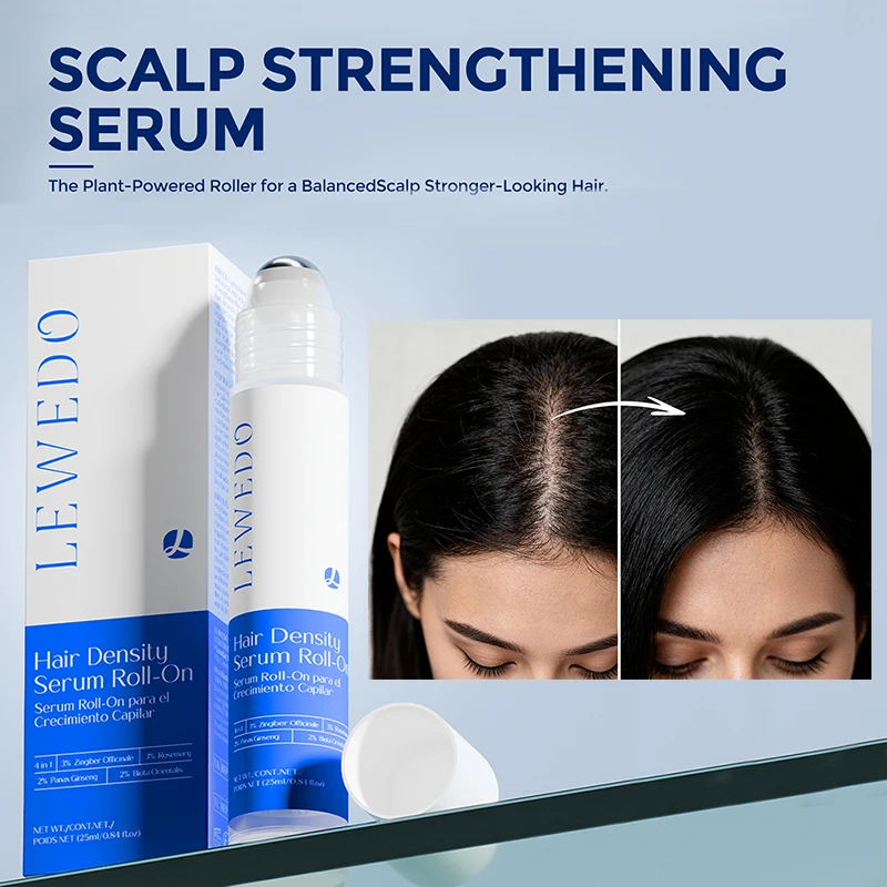 

Rosemary Hair Density Serum Hair Thicker Massage Serum Strengthening Roots Essence Frizzy Split Ends Damaged Hair Repair Oil