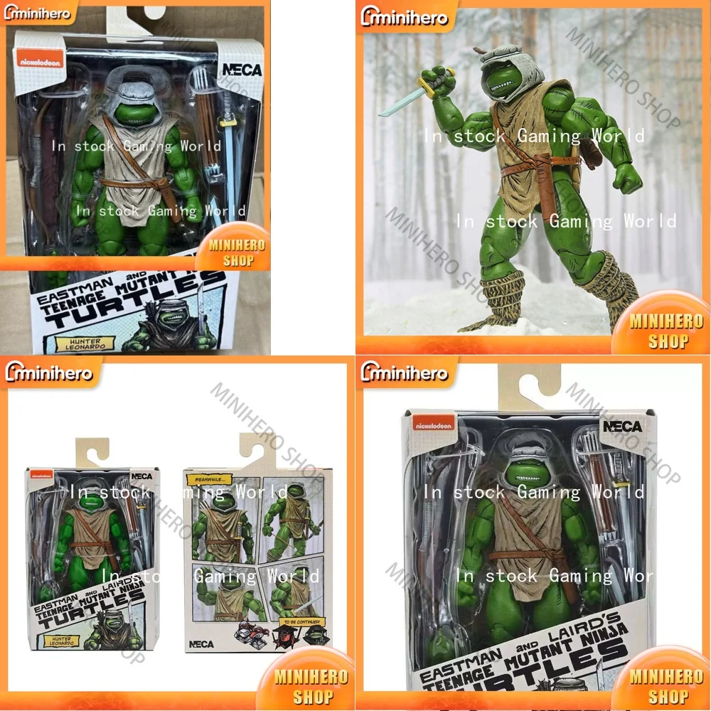 

New In Stock NECA Ninja Turtles Hunter Leonardo Action Figure 7 Inch Collectible Toy Anime Statue Eastman & Lairds Inspired