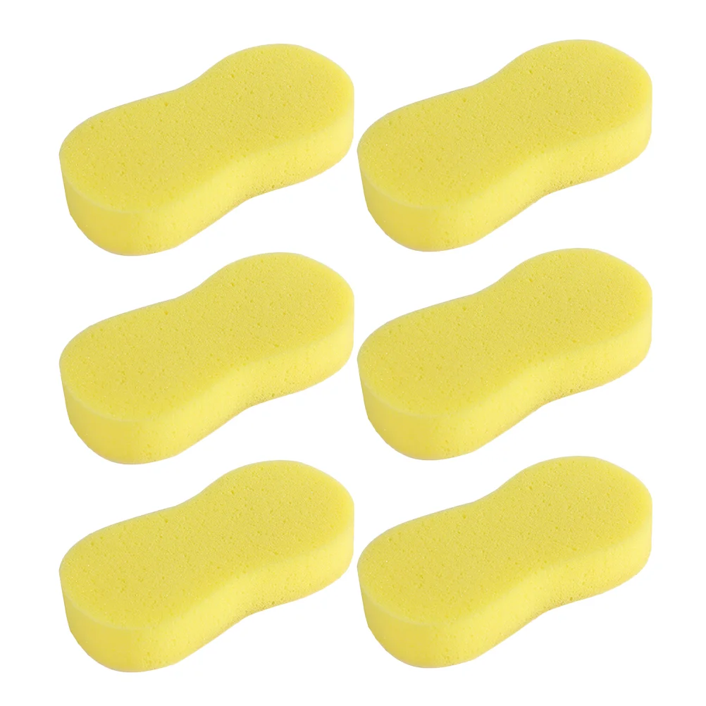 6 Pcs Spong Car Wash Sponge Cleaning Wipe Mops for Floor Sponges Household Portable Large