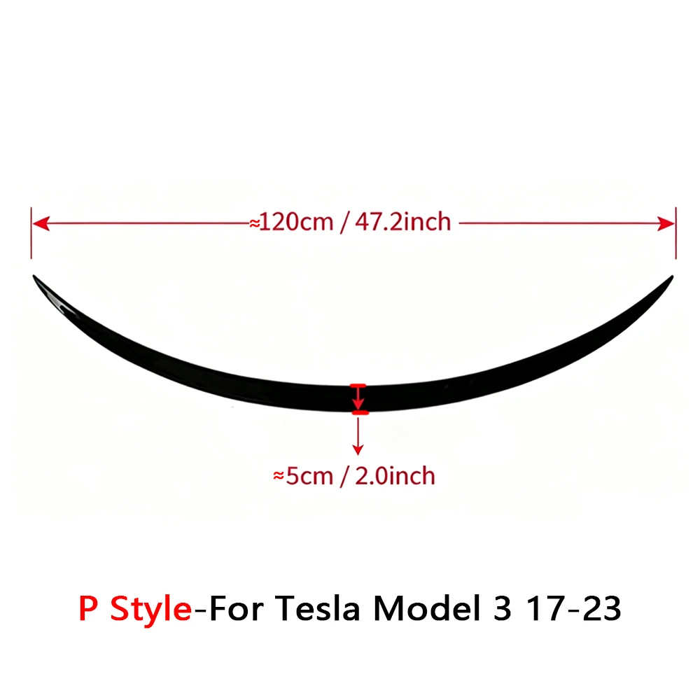 Modell 3 Highland 2025 Heckspoiler Für Tesla Modell 3 Y 2017-2024 Zubehör Carbon Fiber ABS Flügel Lip auto Außen Teile – Detail 1