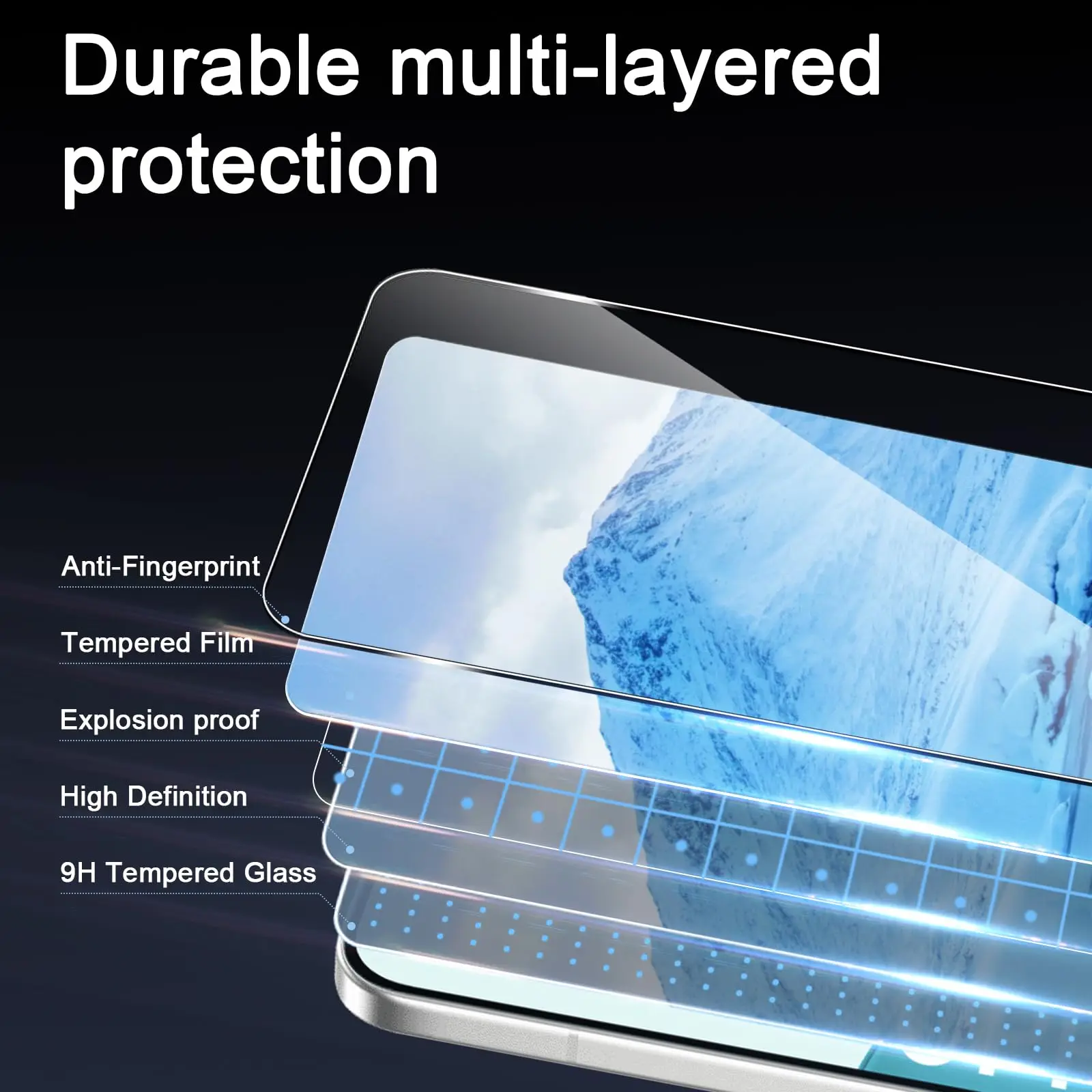 Displayschutzfolie für Motorola Moto G57 Power 6,72 Zoll, gehärtetes Glas, HD 9H, transparent, klar, kratzfest, freundlich – Detail 6