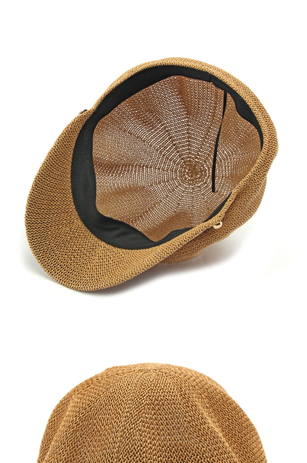 HT5135 Damen-Baskenmützen 2026 – Neue Künstler- und Malermützen, atmungsaktive Netzkappen für Damen, achteckige Baskenmütze für Frühling und Sommer – Detail 10