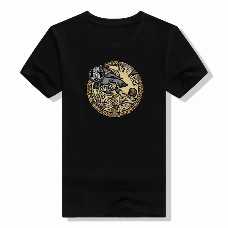 O-Neck Short Sleeve Casual Mens T-shirt Vikings Odin Thor Ragnarok Loki Viking Valknut Rune T-Shirt