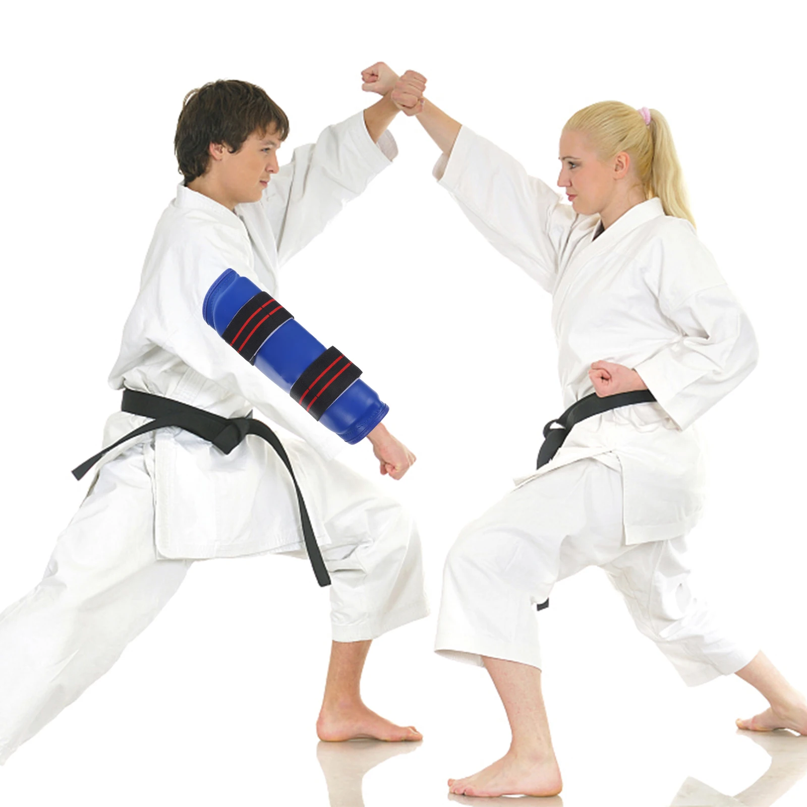 

Taekwondo Arm Shin Guards Set Xl Size Professional PU with Thick Sponge Padding for Kickboxing Karate Mma Muay Thai