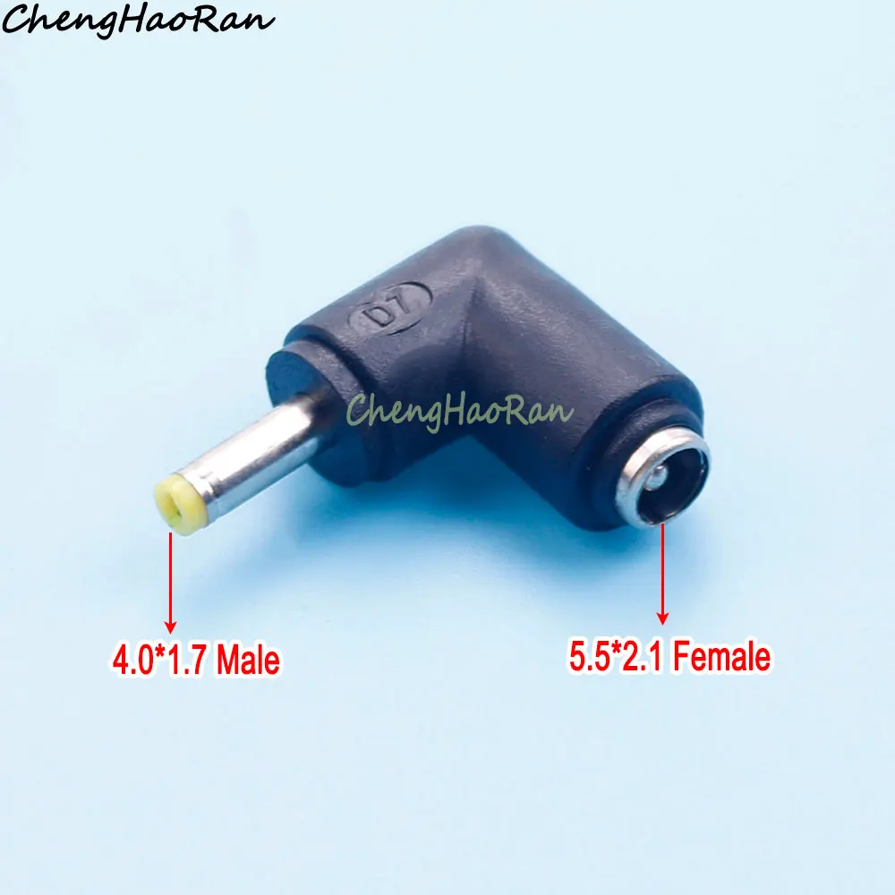 DC-Steckverbinder 5,5*2,1 Buchse auf 5,0*3,0 5,5*2,5 4,0/4,8*1,7 5,5*1,7 3,5*1,35 mm Stecker Netzteil DC-Stecker 90-Grad-Verbinder – Detail 9