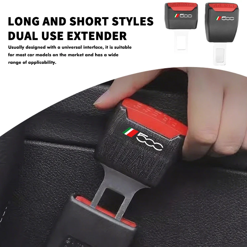 Car Safety Belt Buckle Extension Clip Insert Socket Extender Tool Accessory For Fiat Abarth 500 Tipo FR Punto Tipo Panda Bravo