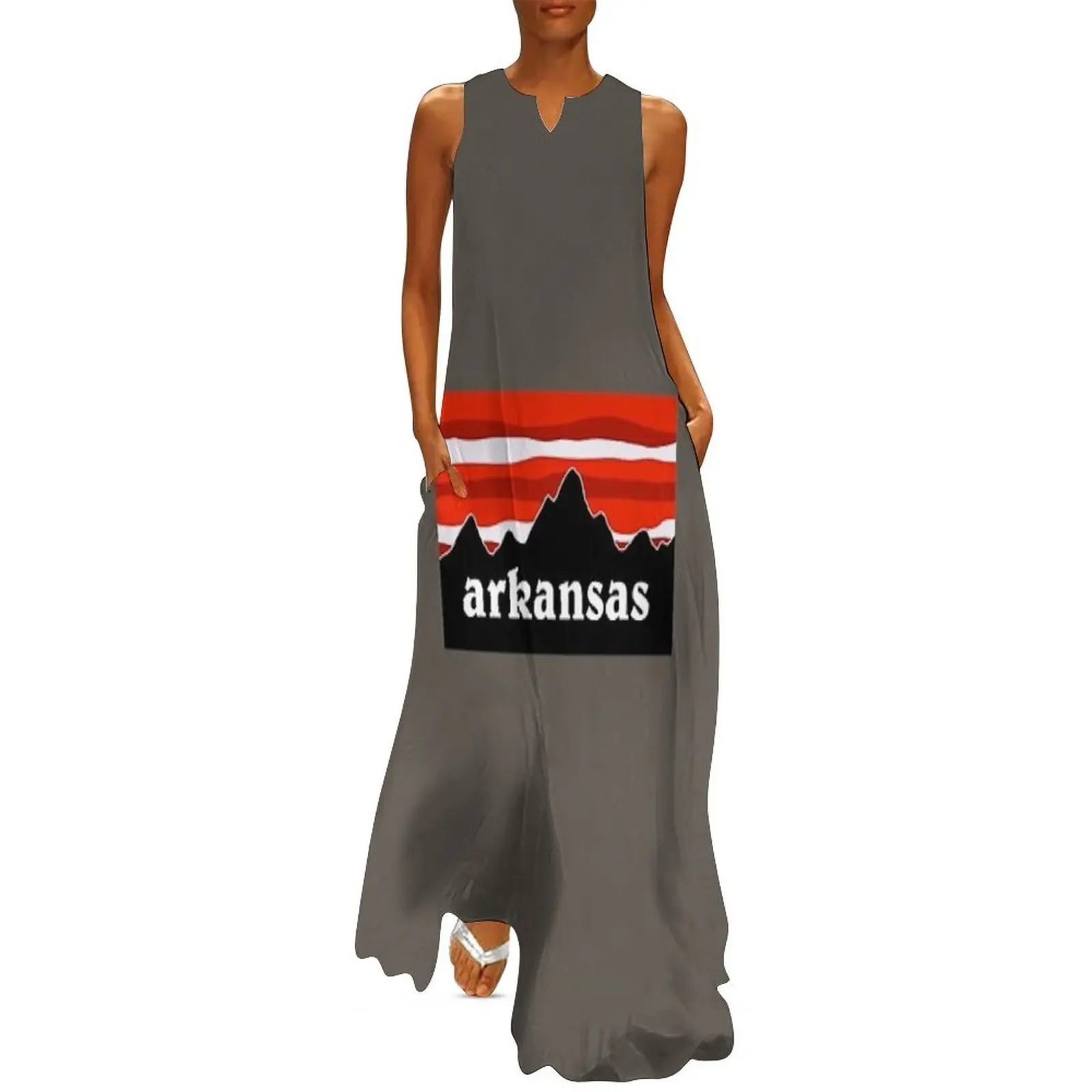 

Arkansas Razorbacks Mountains Long Dress dresses korean style women's clothing trend 2025 women party dresses womens clothing