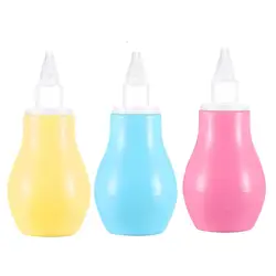 Pompa aspiratore nasale per neonati strumento per la pulizia del naso di sicurezza in Silicone per neonati aspirazione sottovuoto per bambini antiriflusso