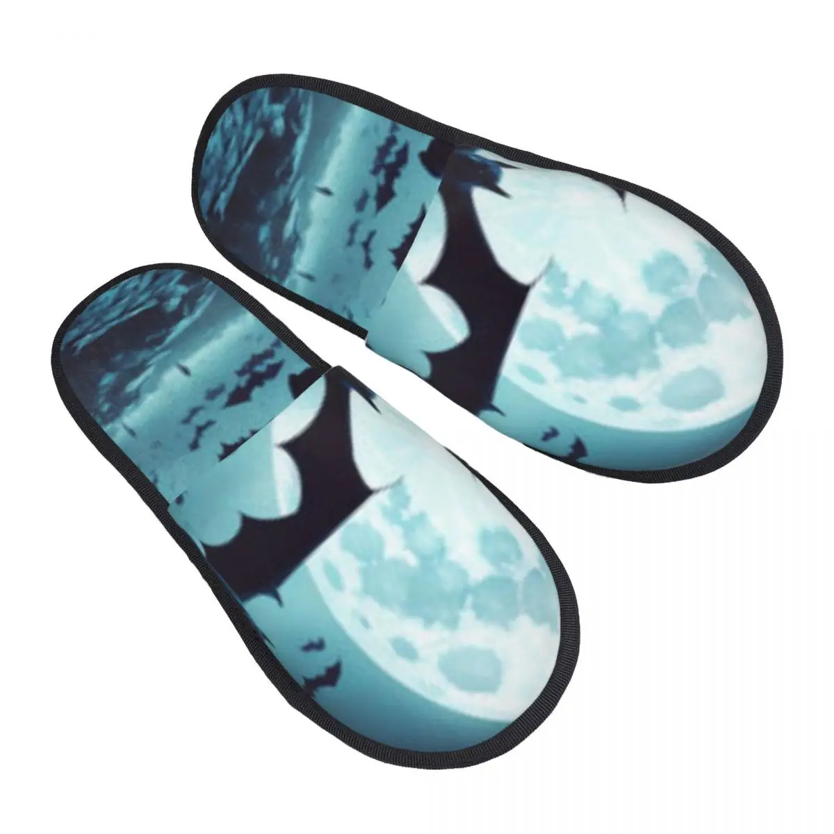 

Winter Slipper Woman Man Fluffy Warm Slippers Majestic Swarm Of Bats House Slippers Shoes