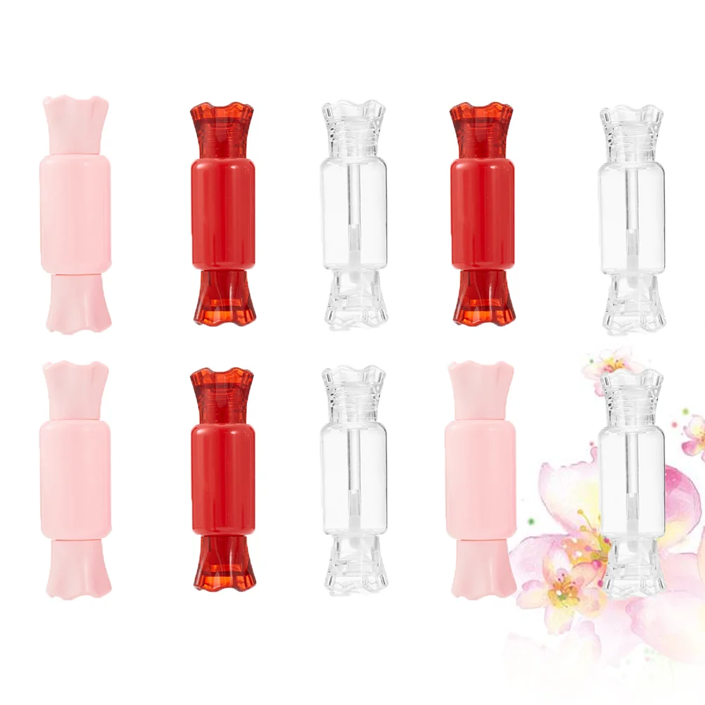 

10PCS DIY Lipstick Lip Gloss Tube Empty Lipstick Tube Compact DIY Lip Gloss Bottle Candy Lip Gloss Bottle for Women Lady (Mixed