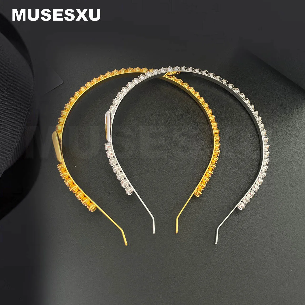 

High Quality Jewelry Sweet Romantic Style Headband & Hairpin Inlaid With Zircon Geometric Pattern Hair Ornament For Women