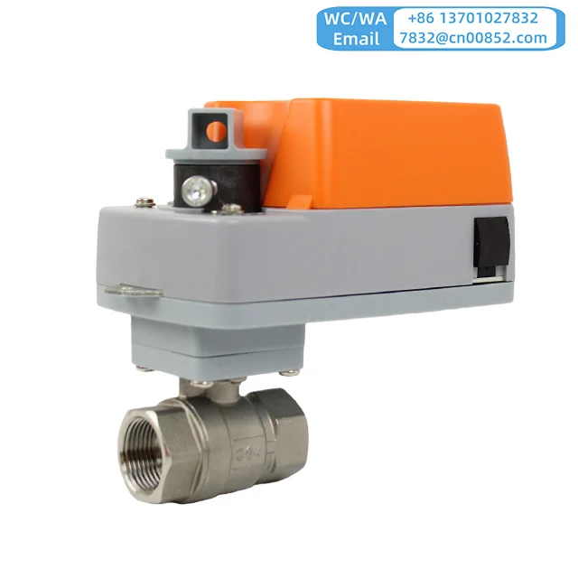 

YMER 4-20mA 0-10V Modbus RS485 Modulating Electric Control Valve Stainless Steel 304 NPT BSPT AC110V 230V 24V 1/4Inch-2Inch PN16