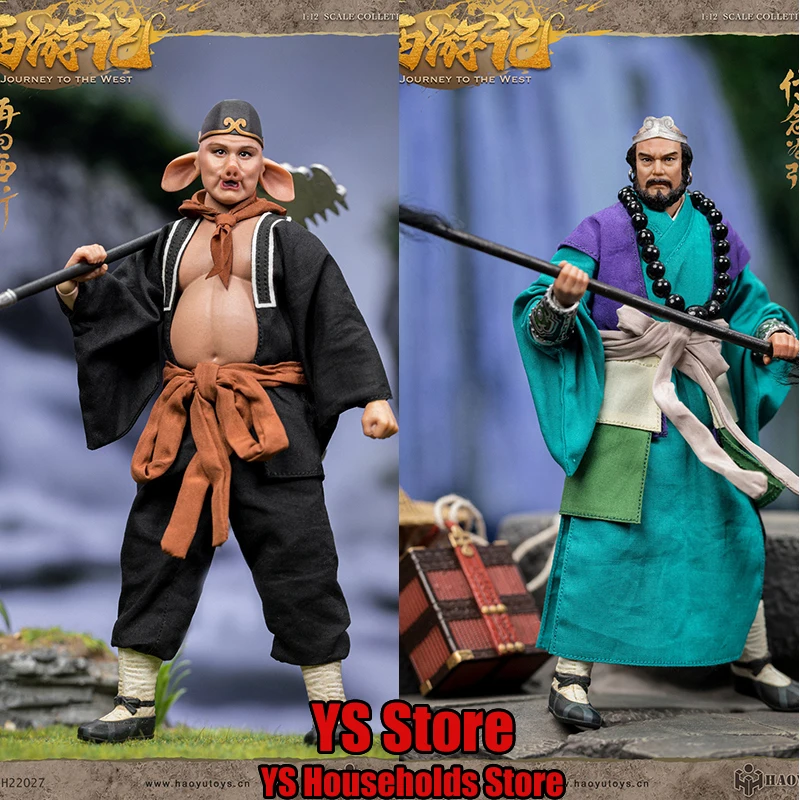 HAOYUTOYS 1/12 Scale H22027 Zhu Bajie H22028 Sha Wujing Action Figure The Journey to the West Myth Simulation 6