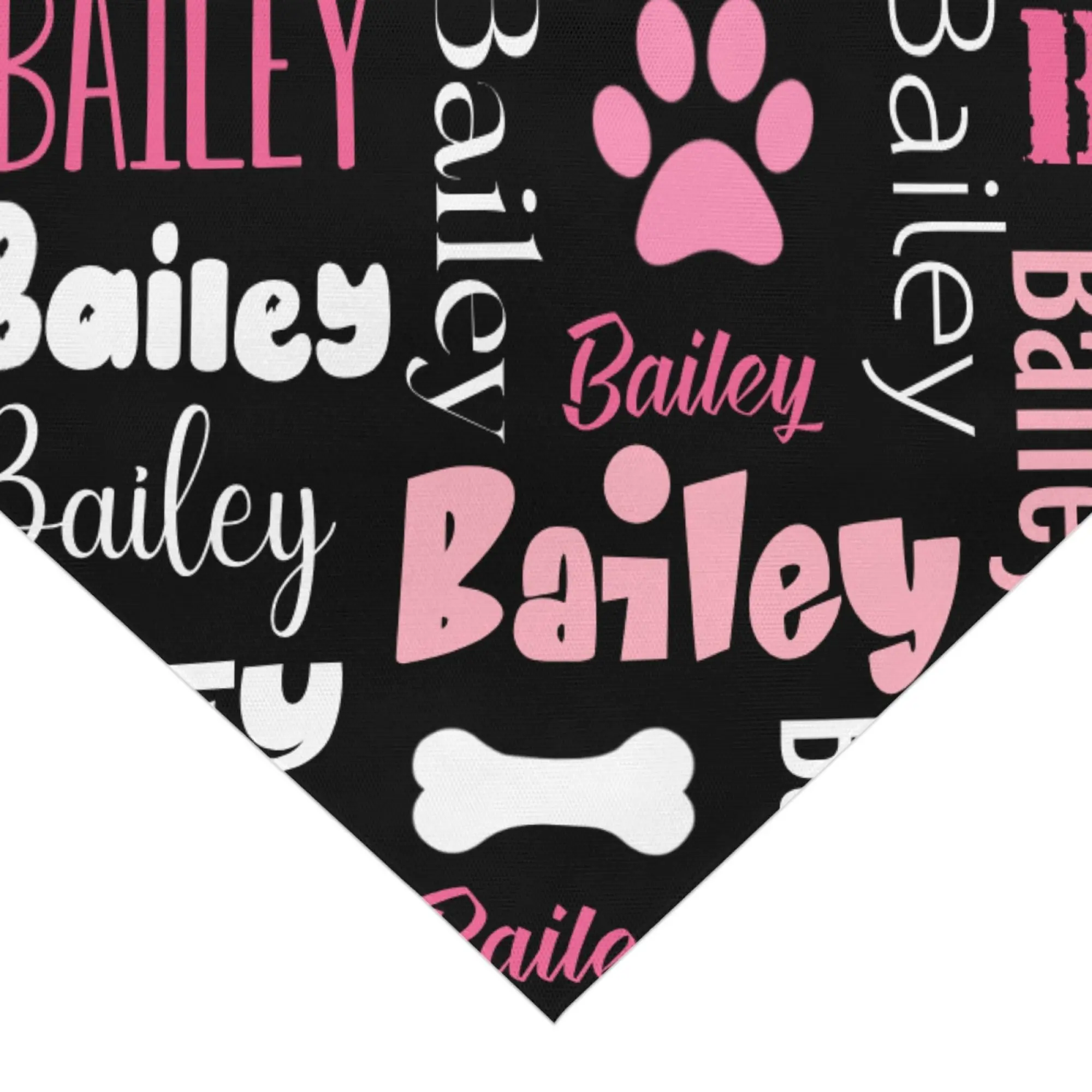 Personalisiertes Haustier-Bandana mit individuellem Namen, Text oder Foto, Hunde-Schal, Dreieckshalstuch, Halsband für Hunde und Katzen, Accessoires für Geburtstagsfeiern – Detail 5