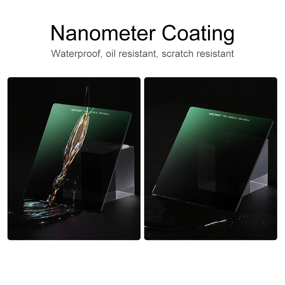 K & fのコンセプト100 × 100ミリメートルND8正方形フィルター超スリムhd 28 mc減agc光学ガラスカメラレンズフィルターフィルター